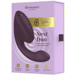 WOMANIZER Next Duo Dual Stimulator mit 3D Pleasure Air Technologie & Vibration Violett