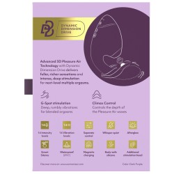 WOMANIZER Next Duo Dual Stimulator mit 3D Pleasure Air Technologie & Vibration Violett