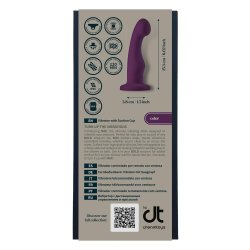 DREAM TOYS BOLD Strap-On Dildo Max mit Vibration & Fernbedienung  Ø 3,8 cm Violett