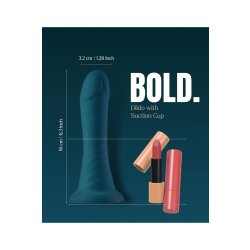 DREAM TOYS BOLD Strap-On Dildo Blaze Ø 3,2 cm Blau