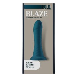 DREAM TOYS BOLD Strap-On Dildo Blaze Ø 3,2 cm Blau
