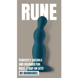 DREAM TOYS BOLD Strap-On Dildo Rune Ø 3,3 cm Blau