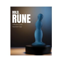 DREAM TOYS BOLD Strap-On Dildo Rune Ø 3,3 cm Blau