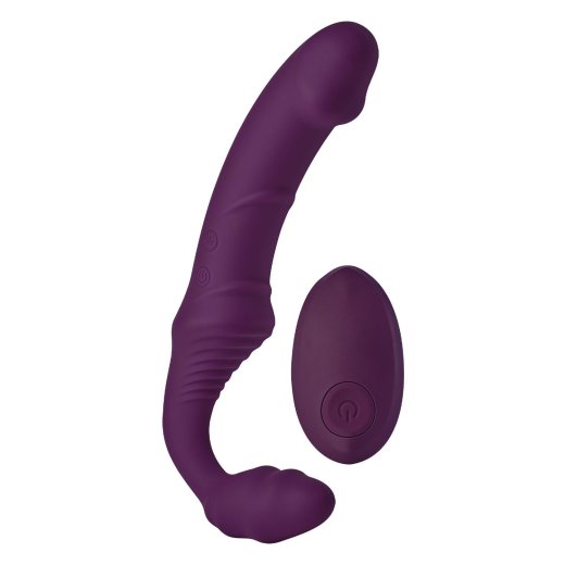 DREAM TOYS BOLD Halterloser Strap-On Dildo Storm mit Fernbedienung Lila