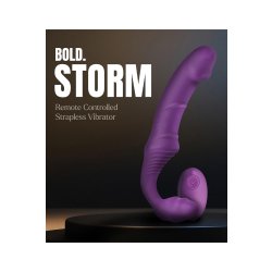 DREAM TOYS BOLD Halterloser Strap-On Dildo Storm mit Fernbedienung Lila