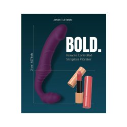 DREAM TOYS BOLD Halterloser Strap-On Dildo Storm mit Fernbedienung Lila