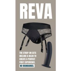 DREAM TOYS BOLD Reva Strap-On Garter Brief mit Dildo Schwarz