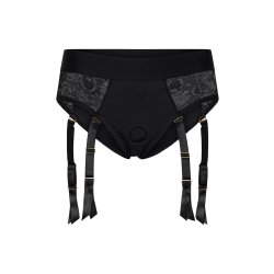 DREAM TOYS BOLD Reva Strap-On Garter Brief mit Dildo Schwarz
