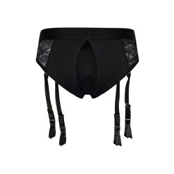 DREAM TOYS BOLD Reva Strap-On Garter Brief mit Dildo Schwarz