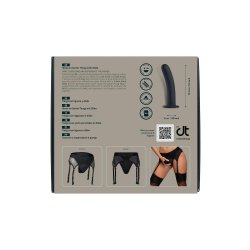 DREAM TOYS BOLD Vail Strap-On Garter Thong mit Dildo Schwarz