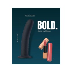 DREAM TOYS BOLD Phoenix Strap-On Hipster mit Dildo Schwarz L