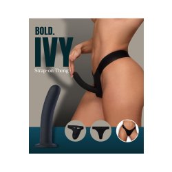 DREAM TOYS BOLD Ivy Strap-On Thong mit Dildo Schwarz