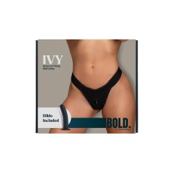 DREAM TOYS BOLD Ivy Strap-On Thong mit Dildo Schwarz