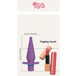 DREAM TOYS Love Signal Tingling Touch Anal-Plug mit Vibration Violett