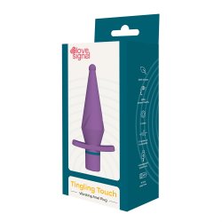 DREAM TOYS Love Signal Tingling Touch Anal-Plug mit Vibration Violett