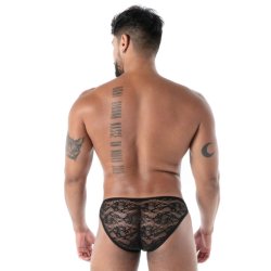 TOF Fluid Lace Mini Brief Schwarz
