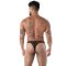 TOF Fluid Lace G Thong Schwarz