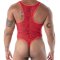 TOF Fluid Lace Open Bodythong Rot