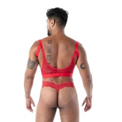 TOF Fluid Lace Ultra Thong Rot