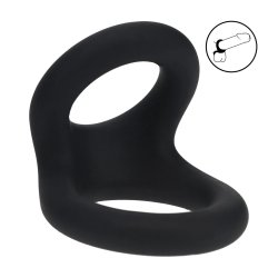 LEVELZ Double O Silicone Cockring Small Schwarz