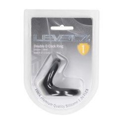 LEVELZ Double O Silicone Cockring Small Schwarz