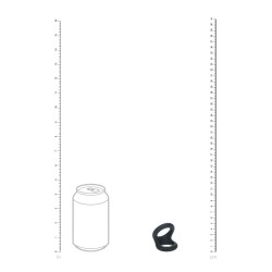 LEVELZ Double O Silicone Cockring Small Schwarz