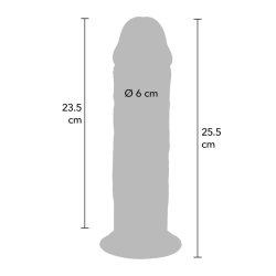 TOY JOY Get Real Extra Thick Dong aus TPE 25,5 cm Light Skin