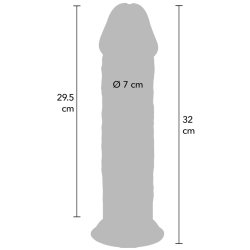 TOY JOY Get Real Extra Thick Dong aus TPE 32 cm Light Skin