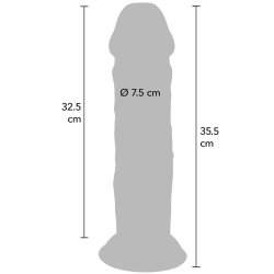 TOY JOY Get Real Extra Thick Dong aus TPE 35,5 cm Light Skin