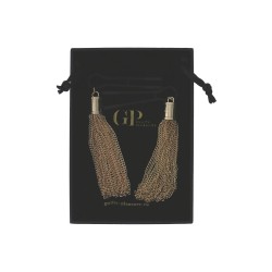 GUILTY PLEASURE ACCENTS Tassel Tease Clamps Schwarz/Gold