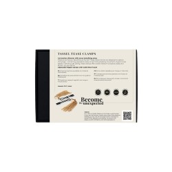 GUILTY PLEASURE ACCENTS Tassel Tease Clamps Schwarz/Gold