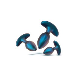 BLUSH Anal Adventures Matrix Cosmos Plug Kit Lunar Blue