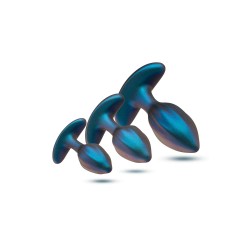 BLUSH Anal Adventures Matrix Cosmos Plug Kit Lunar Blue
