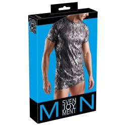 SVENJOYMENT Shirt mit Flammenmuster