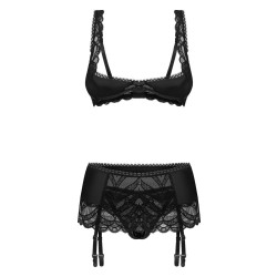 OBSESSIVE Lecille Dessous-Set 3-teilig Schwarz