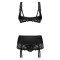 OBSESSIVE Lecille Dessous-Set 3-teilig Schwarz
