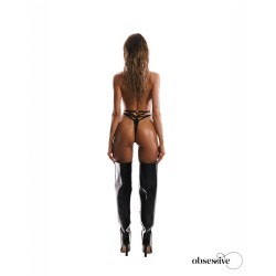 OBSESSIVE Keira Lise Teddy Ouvert Schwarz