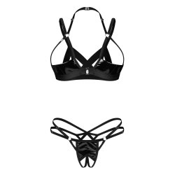 OBSESSIVE Keira Lise Dessous-Set Ouvert 2-teilig Schwarz