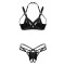 OBSESSIVE Keira Lise Dessous-Set Ouvert 2-teilig Schwarz