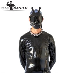 GASMASTER Army Gas Mask mit schwarzen Linsen One Size Schwarz