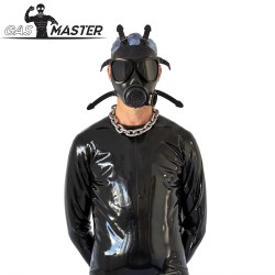 GASMASTER Army Gas Mask mit schwarzen Linsen One Size Schwarz