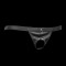 RIMBA Bondage Play Leather Male Open Brief One Size Schwarz