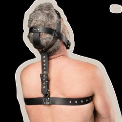 RIMBA Bondage Play Leather Fixation Harness