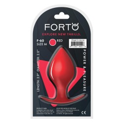 FORTO F-60 Spade Anal-Plug aus Silikon Medium Rot