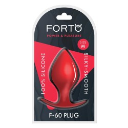 FORTO F-60 Spade Anal-Plug aus Silikon Medium Rot
