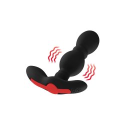FORTO Vibrating Butt Plug aus Silikon Schwarz