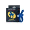 FORTO Bunny Penisring mit Vibration aus Silikon Blau