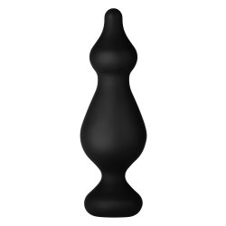 FORTO F-30 Pointer Anal-Plug aus Silikon Large Schwarz