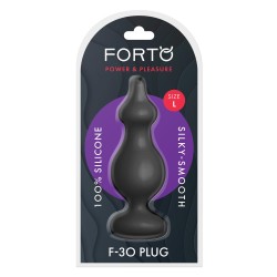 FORTO F-30 Pointer Anal-Plug aus Silikon Large Schwarz