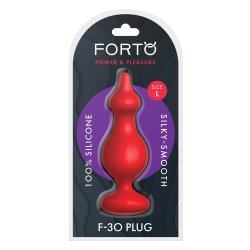FORTO F-30 Pointer Anal-Plug aus Silikon Large Rot